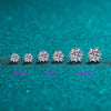 1CT 2CT Moissanite Snowflake Stud Earrings - Rokshok