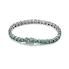 Green Moissanite Tennis Bracelets - Rokshok