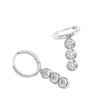 3mm Bubble Moissanite Hoop Earrings - Rokshok