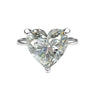 1-4CT Heart Cut Moissanite Diamond Solitaire - Rokshok
