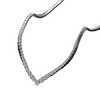 Luxury V-shaped All Moissanite Diamond Tennis Necklace - Rokshok