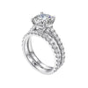3 Carat Full Moissanite Row Rings - Rokshok