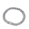 8mm Cuban Link Chain bracelet with Moissanite Diamonds - Rokshok