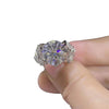 5CT Hundred Face Cut Moissanite Engagement Ring - Rokshok