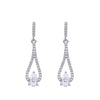 50-7mm Pear Cut Waterdrop Moissanite Drop Earrings - Rokshok