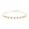 3mm Round Cut Bubble Moissanite Bracelet - Rokshok