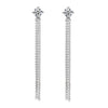 Moissanite Long Tassel Dangle Earring - Rokshok