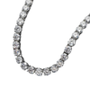 6.5mm Full Moissanite Tennis Necklace - 18K gold Plated - Rokshok