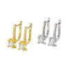 Moissanite Dangle Heggie Earrings - Rokshok