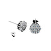 Flower Shaped Moissanite Stud Earrings - Rokshok