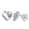 4mm Heart-shape Moissanite Diamond Stud Earrings - Rokshok
