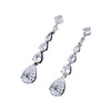 Long Waterdrop Moissanite Diamond Earrings - Rokshok