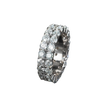 3mm Double Row Moissanite Rings - Rokshok