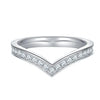 0.14 Carat V-shaped Moissanite Diamond Ring - Rokshok