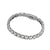 6.5mm four-prong men's moissanite tennis bracelet in sterling silver