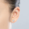 Moissanite Round Stud Earrings - Rokshok