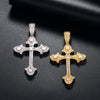 Luxury Hip Hop Cross Necklace For Women Men Jewelry 2021 Statement Iced Out Chain Gold Silver Color Party Wedding Jewelry Gifts - Rokshok