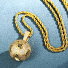 Moissanite Hollow Football Shape Pendant Necklace - Rokshok