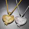 Moissanite Heart Pendant Necklace With 4mm Tennis Chain - Rokshok