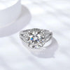 Luxury 5CT/11mm Moissanite Rings with GRA Sparkling Round Brilliant Diamond Engagement Ring 925 Silver Wedding Band for Women - Rokshok