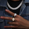 KNOBSPIN D VVS All Moissanite Ring 925 Sterling Silver Plated 18k White Gold Fine Jewelry Engagement Wedding Rings for Women Man - Rokshok