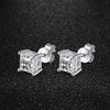 Princess Cut Square Moissanite Diamond Stud Earrings - Rokshok