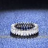 2x4mm Marquise Cut Full Moissanite Diamond Ring - Rokshok