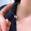 Emerald Cut Moissanite Pendant Necklace - Rokshok