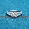 2 Carat Square Shape Moissanite Diamond Ring - Rokshok