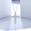 Goth Cross Moissanite Pendant Necklace - Rokshok