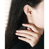KNOBSPIN D VVS Moissanite Diamond Earring with GRA s925 Sterling Silver Ear Wire plated 18k White Gold Luxury Earrings for Women - Rokshok