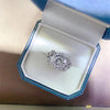 Luxury 5CT Hundred Face Cut Moissanite Engagement Ring with Gra 925 Silver Round Brilliant Cut Diamond Wedding Ring for Women - Rokshok