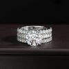 Sparkling Diamond Bridal Sets Moissanite Rings