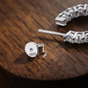 KNOBSPIN D VVS1 Moissanite Earring 925 Sterling Silver Plated 18k White Gold Fine Jewelry with GRA Wedding Earrings for Women - Rokshok