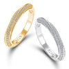 KUTPF Moissanite Diamond Engagement Rings 100% 925 Sterling Silver Mobius Wedding Band Promise Ring for Women Men Fine Jewelry - Rokshok