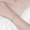 Moissanite Tennis Bracelet Plated White Gold - Rokshok