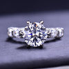 3Carat Moissanite Diamond Engagement Ring - Rokshok