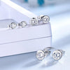 Round Cut Lab Diamond Moissanite Stud Earrings - Rokshok