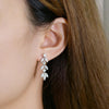 Long Tassel Moissanite Diamond Drop Earrings - Rokshok