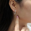 Moissanite Earring Plated 18k White Gold - Rokshok