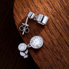 KNOBSPIN D VVS1 Moissanite Drop Earring s925 Sterling Silver Plated 18k White Gold with GRA Wedding Diamond Earrings for Women - Rokshok