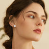 Flower Shaped Moissanite Stud Earrings - Rokshok