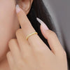 KUTPF Moissanite Diamond Engagement Rings 100% 925 Sterling Silver Mobius Wedding Band Promise Ring for Women Men Fine Jewelry - Rokshok