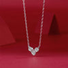 4mm Heart Full Moissanite Pendant Necklaces - Rokshok