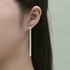 Moissanite Drop Earrings with Gra Certificates 1carat D Color Diamond Earring 925 Silver Long Tassel Dangle Earring for Women - Rokshok