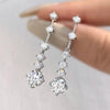 Long Tassel Full Moissanite Dangle Earrings with Certificates 6CT D Color Lab Diamond Earring 925 Silver Fine Jewelry for Women - Rokshok