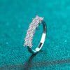 Princess Cut Square Row Moissanite Diamond Ring - Rokshok
