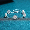 Lucky Clover 0.64 Carat Full D Color Moissanite Diamond Bracelets for Women 100% S925 Sterling Silver Bangles Fine Jewelry Gifts - Rokshok