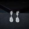 6 Carat Luxury Pear Cut Moissanite Drop Earrings - Rokshok
