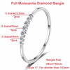KUTPF 2.5carat Full Moissanite Diamond Tennis Bracelet Bangle for Women S925 Silver Plated 18K White Gold Bracelet Fine Jewelry - Rokshok